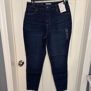 NWT Sonoma Women's Dark Blue Skinny Jeans